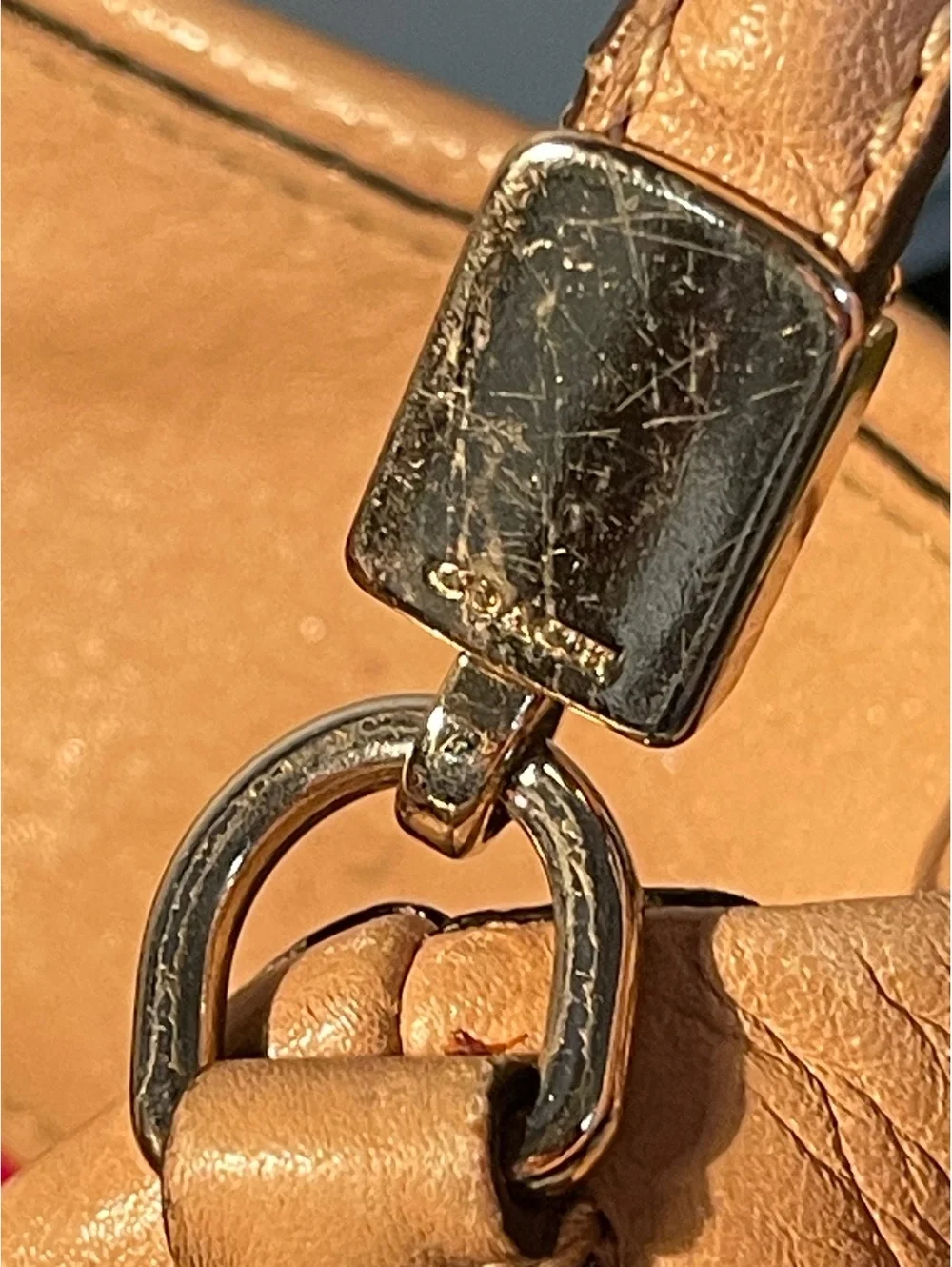 Coach Madison Phoebe 24621 Pebbled Leather Shoulder Bag
